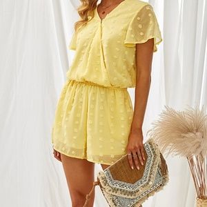 Yellow Dot Romper